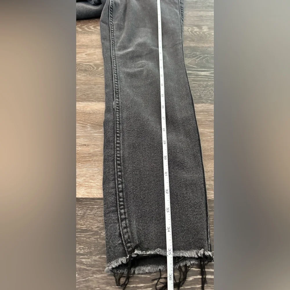 🌸Old Navy Rockstar Super Skinny High-Rise Button Fly Jeans Black/Gray Wash Sz. 6
